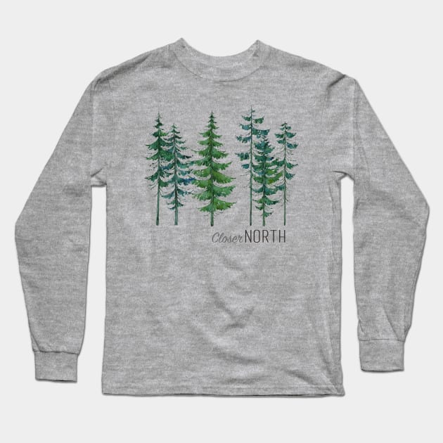 Closer North forest Long Sleeve T-Shirt by closernorth